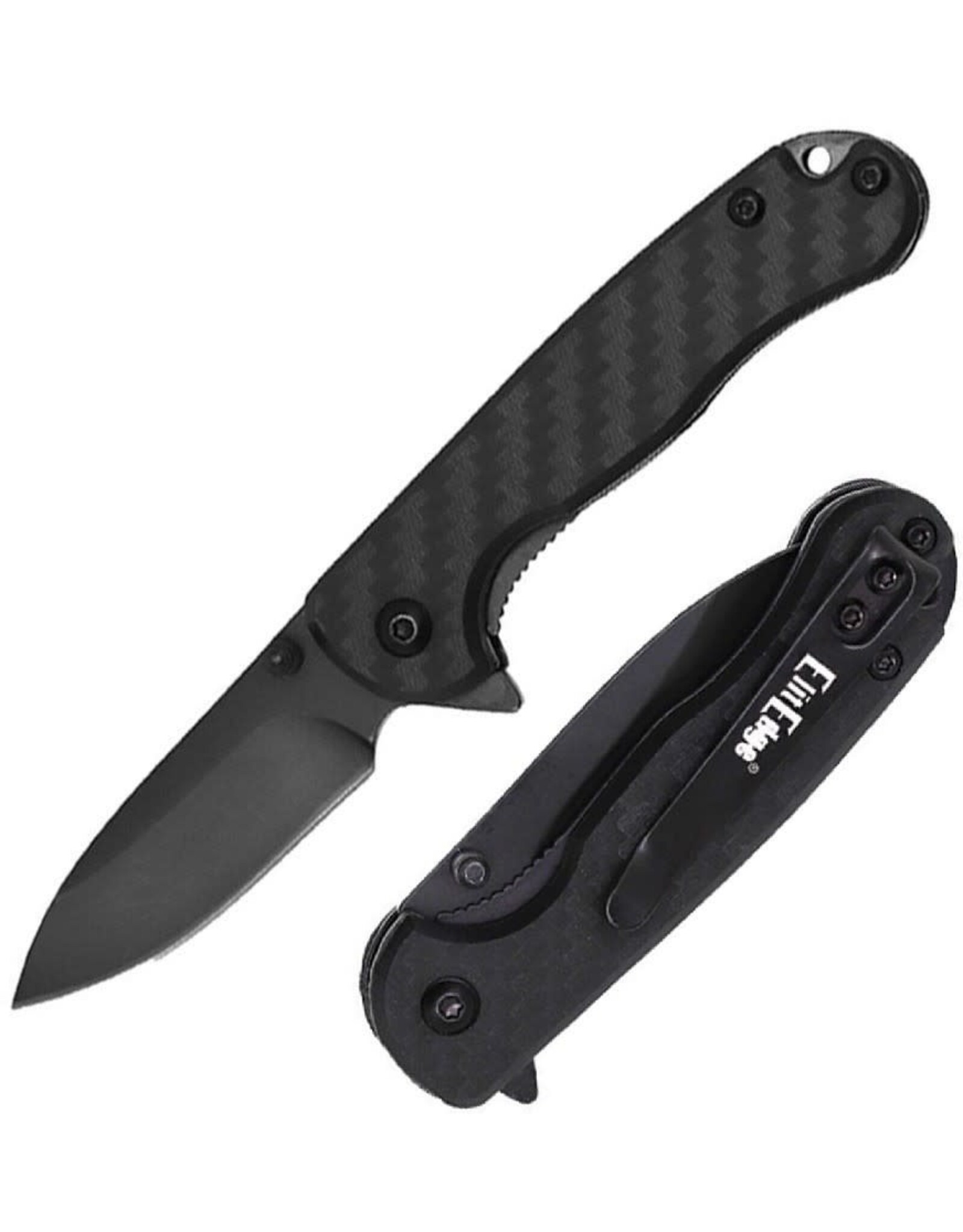 Elitedge ElitEdge Linerlock Folding Knife 2.25" 8Cr13MoV Steel Blade Carbon Fiber Handle