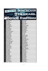 DRAW #1982 - Take Your Pick - Benelli OR Bergara, Traditions & Winchester!