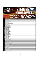 DRAW #1979 - Pick Your Prize - Killer Instinct, Steiner, Caldwell OR Gamo!
