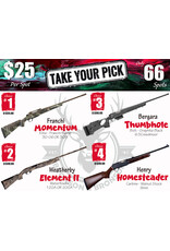 DRAW #1987 - Take Your Pick - Franchi, Weatherby, Bergara OR Henry!