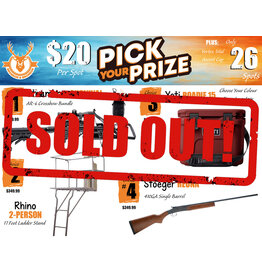 DRAW #1983 - Pick Your Prize - Steambow, Rhino, Yeti OR Stoeger!