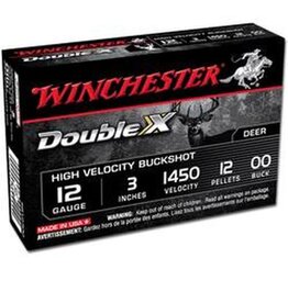 Winchester Winchester SB12300 Double X Shotgun Ammo 12 GA, 3 in, 00B, 12 Pellets