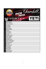 DRAW #1992 - Pick Your Prize - Rhino, Churchill, Yeti OR Vortex!