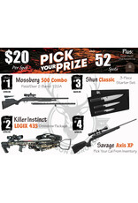 DRAW #1996 - Pick Your Prize - Mossberg, Killer Instinct, Shun OR Savage!