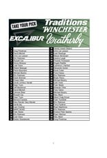 DRAW #1991 - Take Your Pick - Weatherby, Excalibur, Traditions OR Winchester!