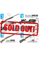 DRAW #1994 - Take Your Pick - Weatherby, Stoeger, Killer Instinct OR CZ!