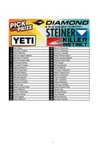 DRAW #1993 - Pick Your Prize - Diamond, Steiner, Yeti OR Killer Instinct!
