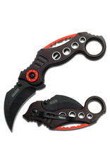 Master Cutlery MTech USA - Folding Karambit Knife - Black/Red MT-529BK