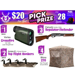 DRAW #2004 - Pick Your Prize - Vortex, Avian-X, Canuck OR Rhino!