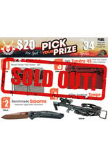 DRAW #2001 - Pick Your Prize - Tactacam, Benchmade, Yeti OR Killer Instinct!