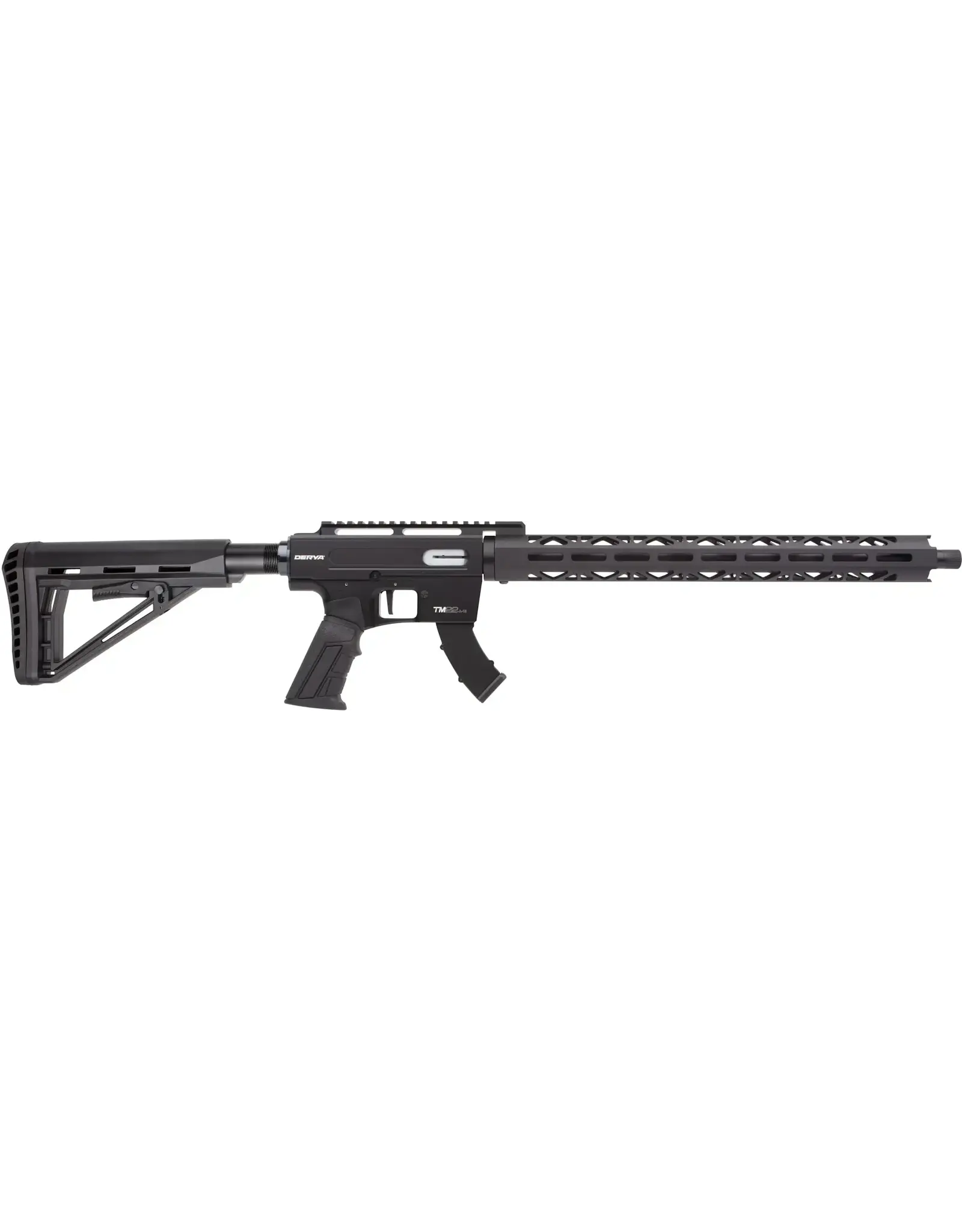 Derya Firearms Derya TM22 Pro Semi-Auto Rifle, Extended Rail .22LR, 18" Barrel, Black