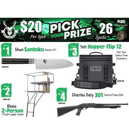 DRAW #2009 - Pick Your Prize - Shun, Rhino, Yeti OR Charles Daly!