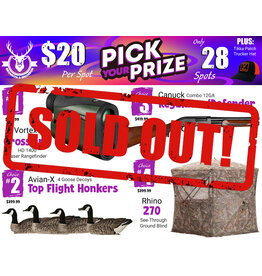 DRAW #2004 - Pick Your Prize - Vortex, Avian-X, Canuck OR Rhino!