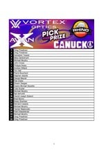DRAW #2004 - Pick Your Prize - Vortex, Avian-X, Canuck OR Rhino!