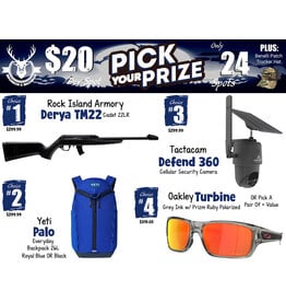 DRAW #2011 - Pick Your Prize - Rock Island Armory, Yeti, Tactacam OR Oakley!