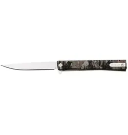 Ocaso Ocaso Solstice, Satin CPM S35VN Blade, Flipper, Liner Lock, Titanium - Grunge Camo