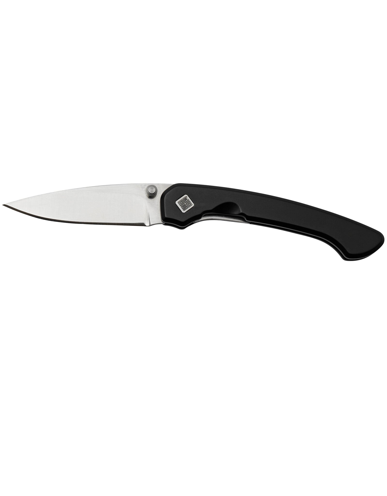 Ocaso Ocaso Mini Seaton Folding Knife, AUS 10A Satin, Steel Black, 42SMB