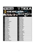 DRAW #2005 - Take Your Pick - Ravin, Tikka, Bowtech OR Bergara!