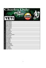 DRAW #2009 - Pick Your Prize - Shun, Rhino, Yeti OR Charles Daly!