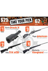 DRAW #2015 - Take Your Pick - Burris, Tikka, Ruger OR Weatherby!