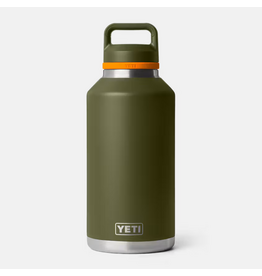 Yeti Yeti Rambler® 64oz/1.89 L Bottle WITH COLOUR-BLOCKED CHUG CAP - Olive/King Crab Orange