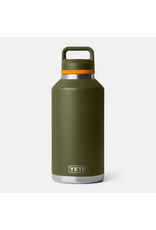 Yeti Yeti Rambler® 64oz/1.89 L Bottle WITH COLOUR-BLOCKED CHUG CAP - Olive/King Crab Orange