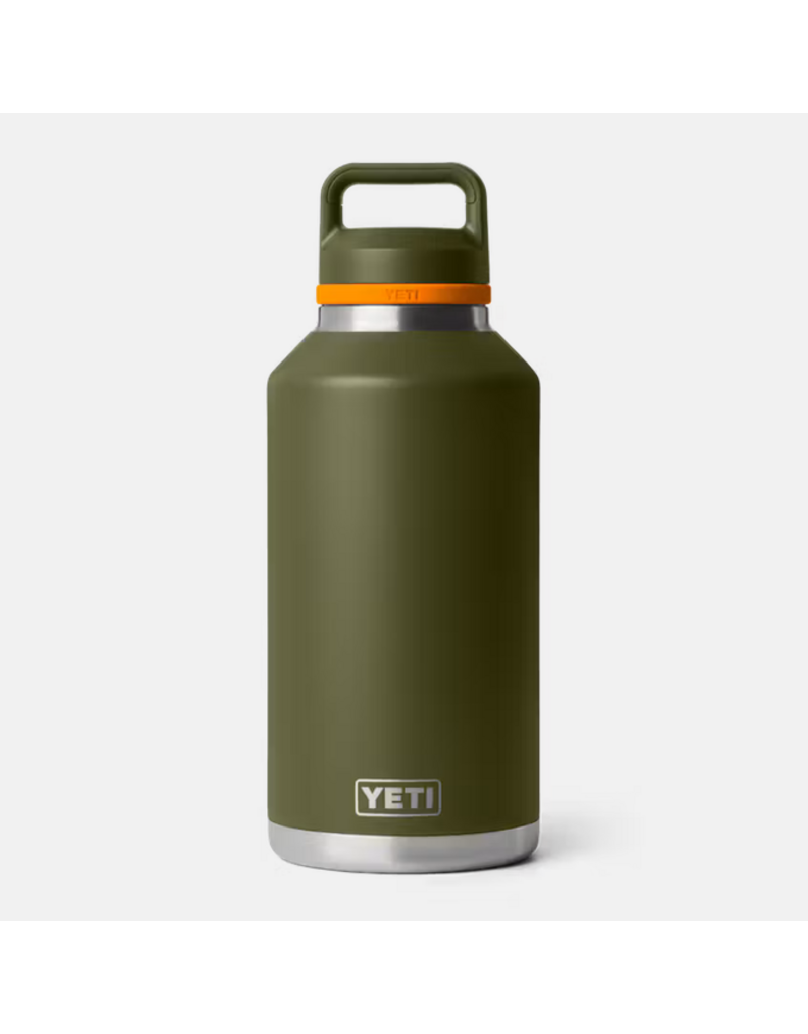 Yeti Yeti Rambler® 64oz/1.89 L Bottle WITH COLOUR-BLOCKED CHUG CAP - Olive/King Crab Orange