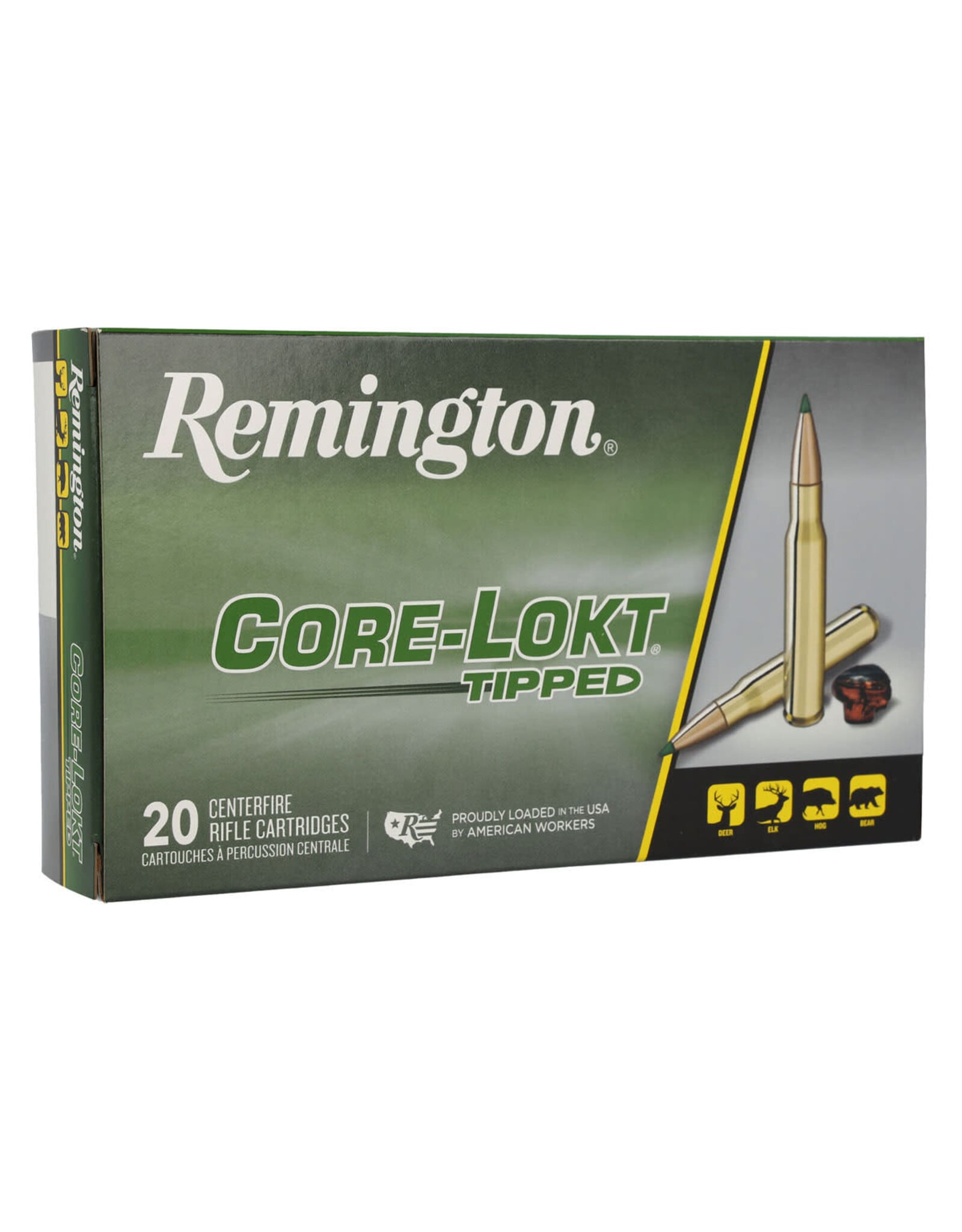 Remington Remington Core-Lokt Tipped, 308 Win, 180 Grain, Core-Lokt Tipped, 2640 fps REM-29041