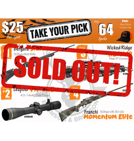 DRAW #2010 - Take Your Pick - Bergara, Leupold, Wicked Ridge OR Franchi!