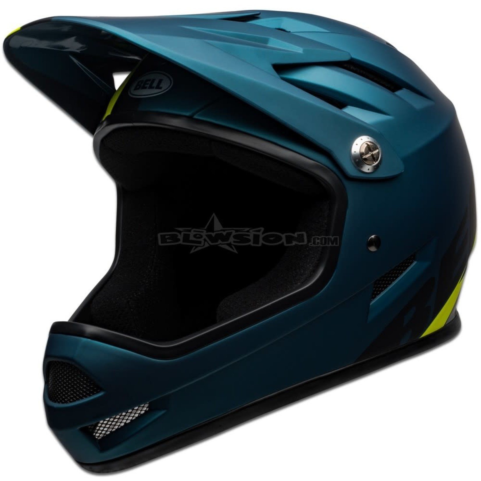 BELL HELMET BS SANCTION MAT BLU/HIVZ S 20 US