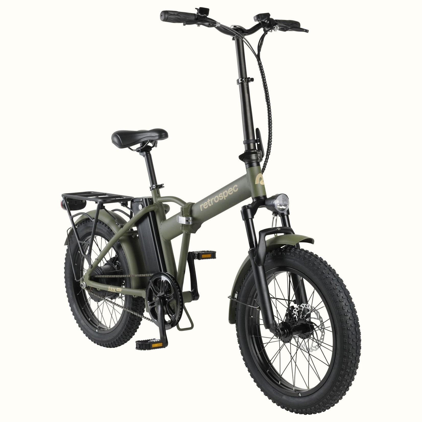 Retrospec Jax REV 500 Folding Matte Olive Drab - Retro City Cycles & Greenway Bicycles