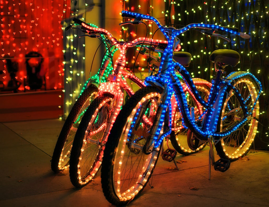 Bicycle hot sale christmas lights