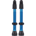 WTB WTB Aluminum TCS Tubeless Valves: 46mm, Blue, Pair