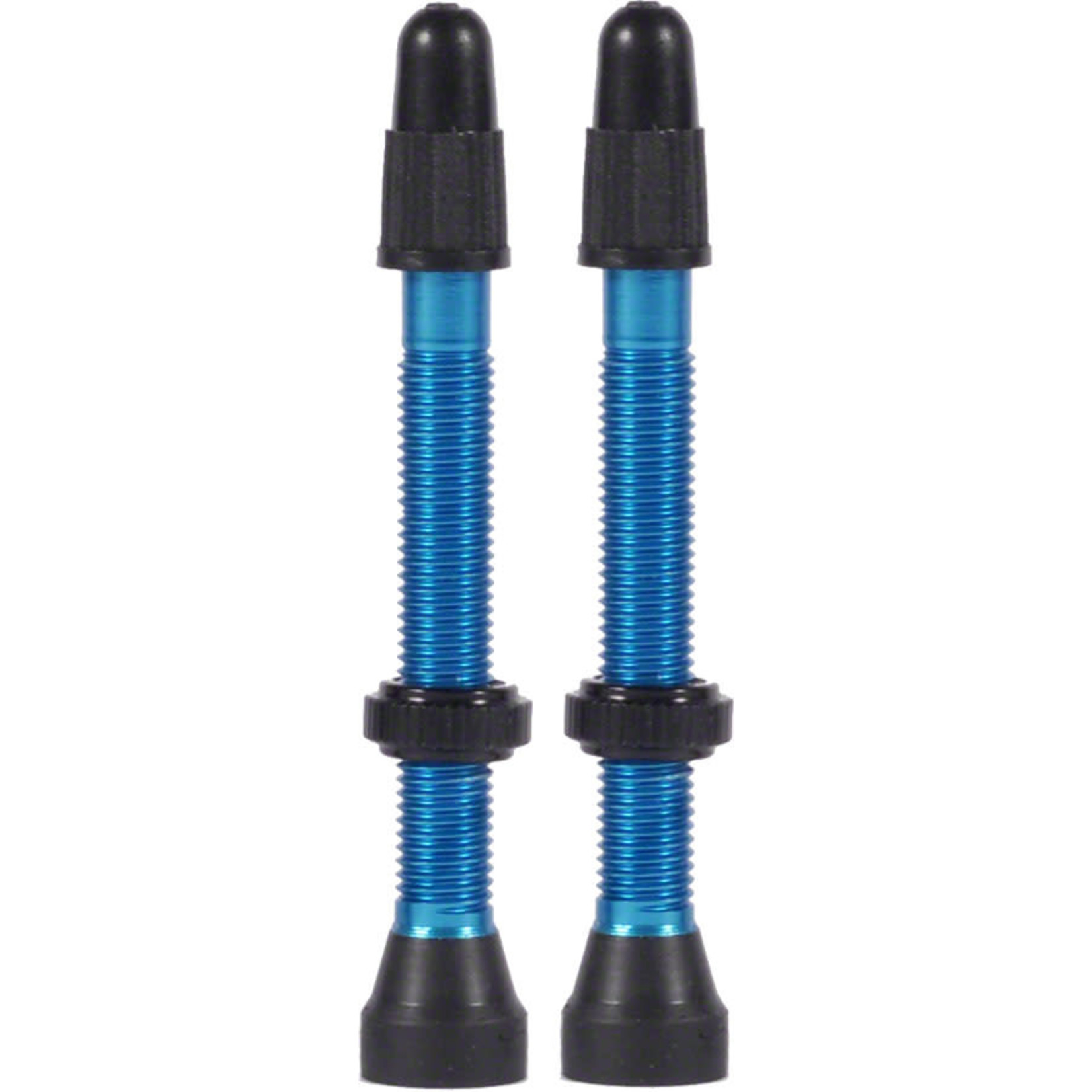 WTB WTB Aluminum TCS Tubeless Valves: 46mm, Blue, Pair