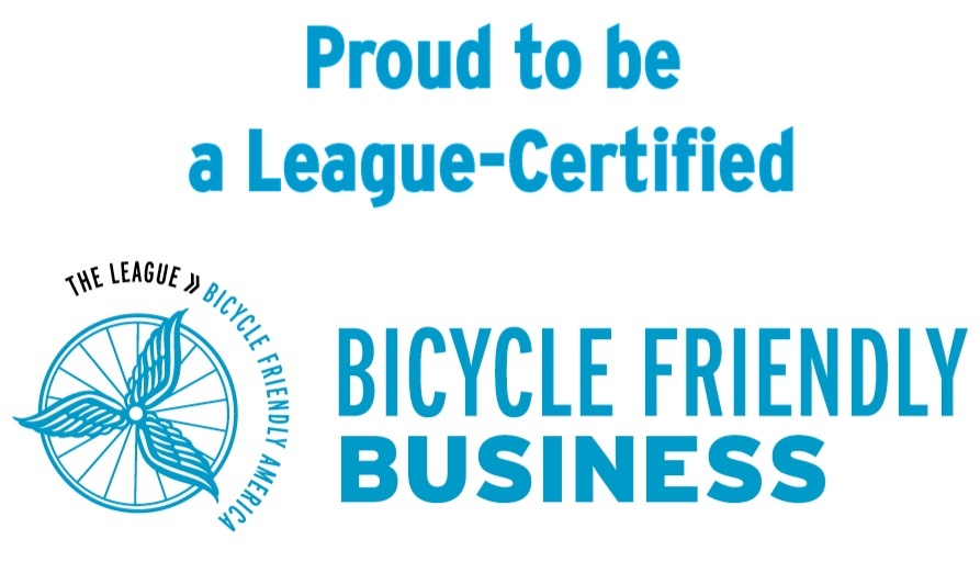 We earned the Gold-Level Bicycle Friendly Business Award!