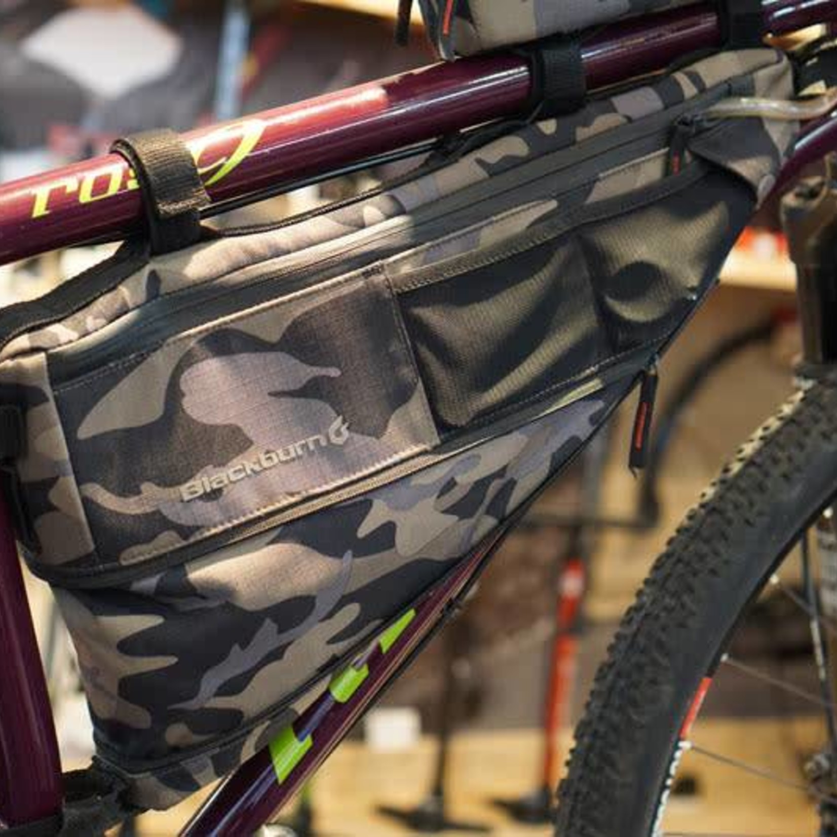 camo bike frame bag