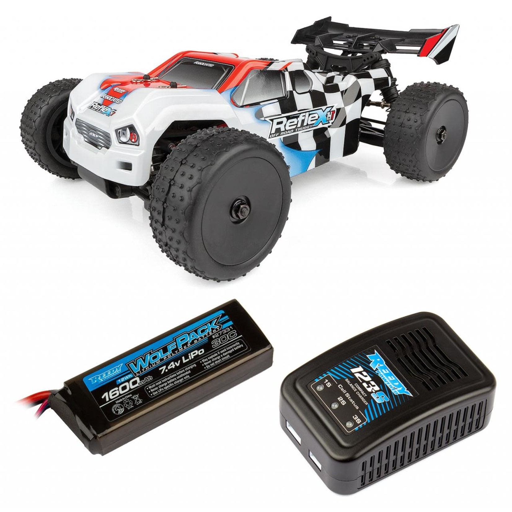 Team Associated Team Associated 20176C Reflex 14T RTR 1/14 Scale 4WD Truggy Combo w/2.4GHz Radio, Battery & Charger
