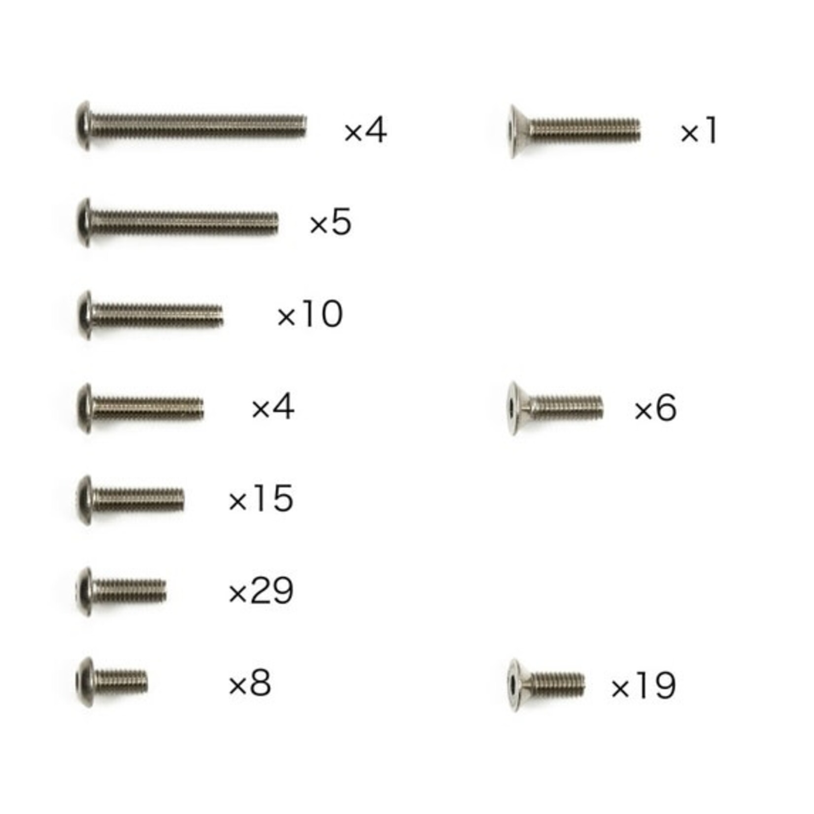 Tamiya 47488 RC XV-02 Titanium Screw Set