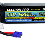 Common Sense RC Lectron Pro 11.1V 5200mAh 50C Lipo Battery with EC3 Connector