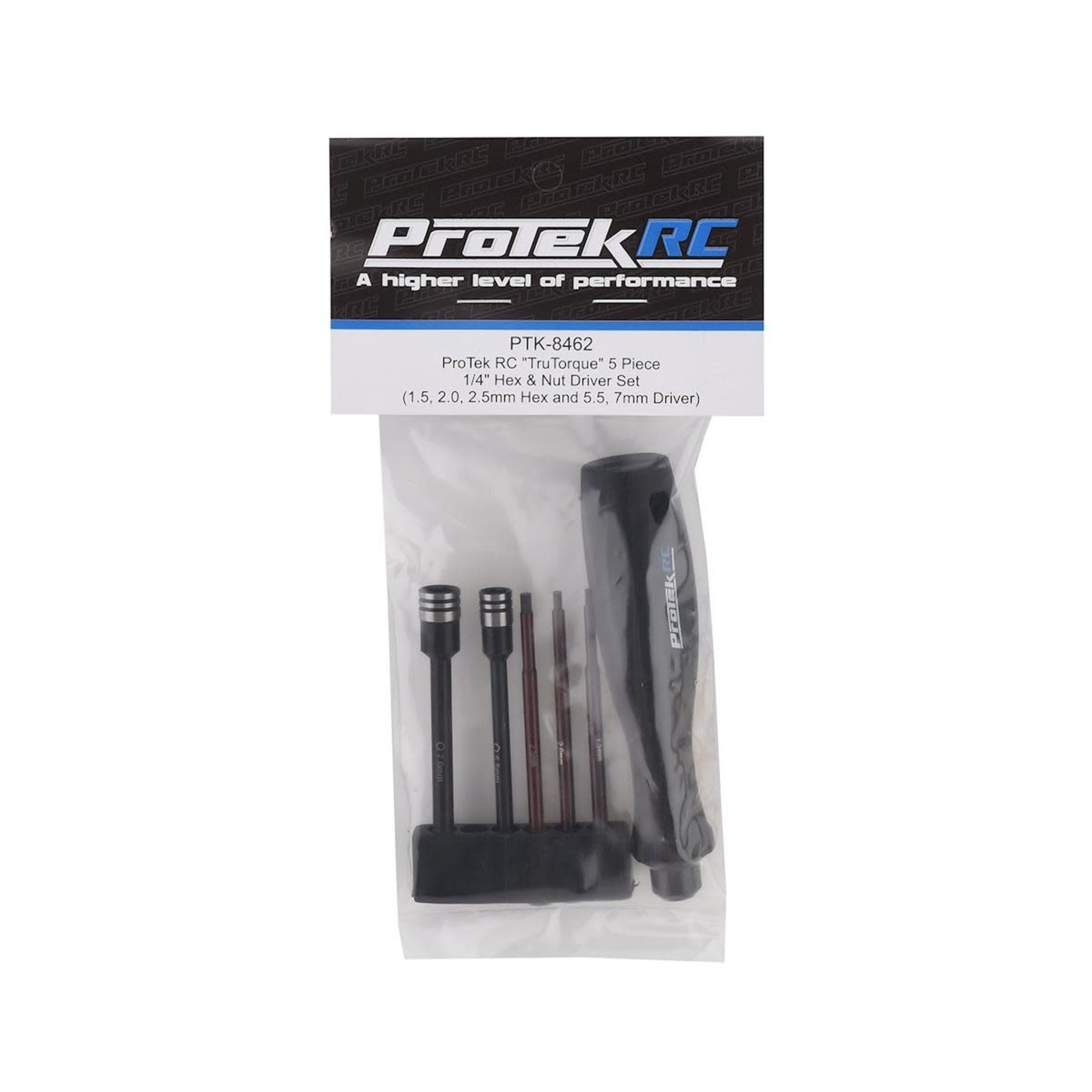 ProTek RC ProTek RC Tool "TruTorque" 5-Piece 1/4" Drive Hex & Nut Driver Set
