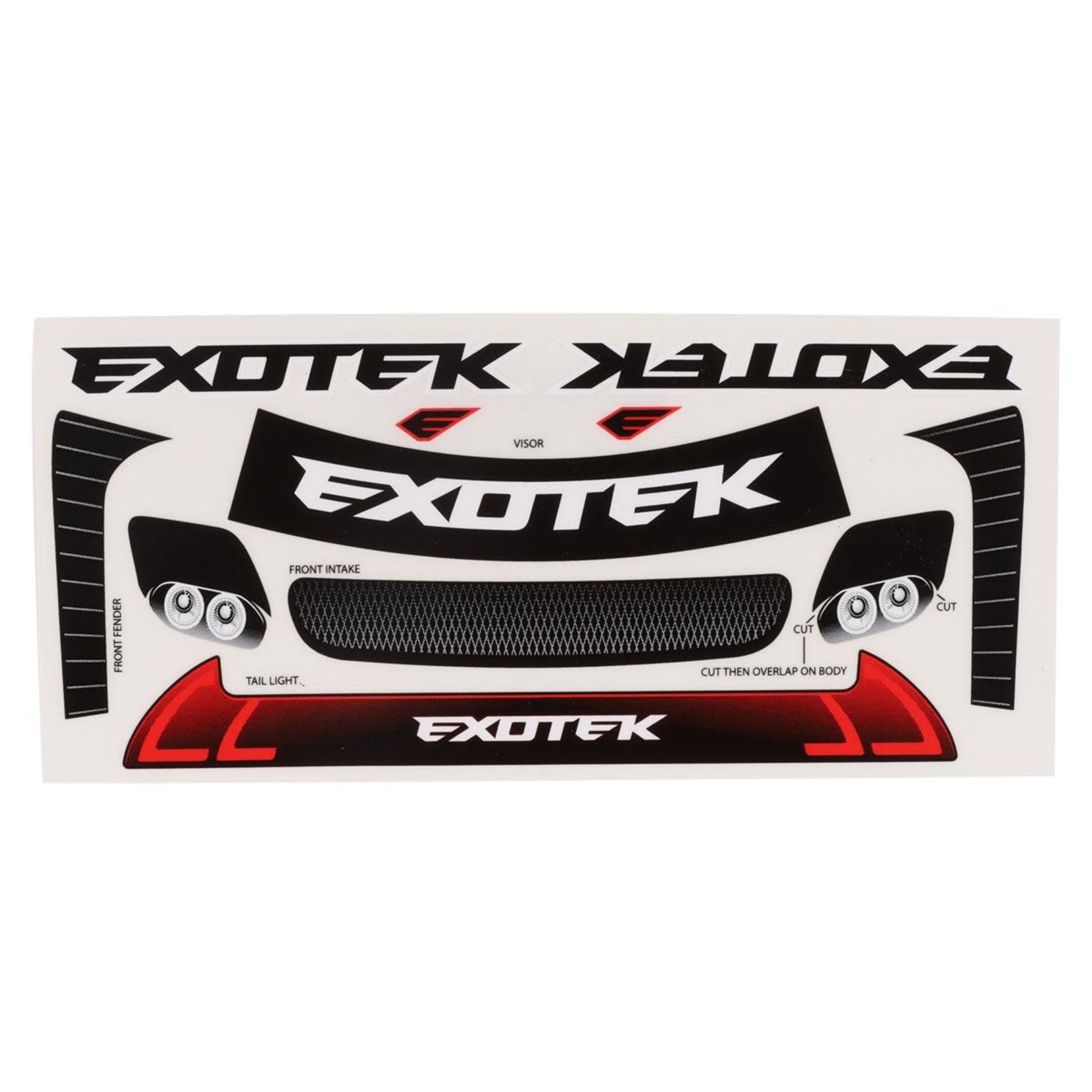 Exotek Racing Exotek 2064 190mm Type-A 1/10 USGT Sedan Body w/Wing (Clear)