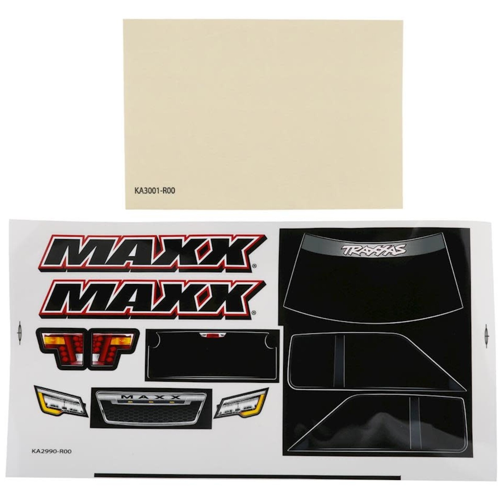 Traxxas 8914 Body Maxx  heavy duty (clear, requires painting)/ window masks/ decal sheet