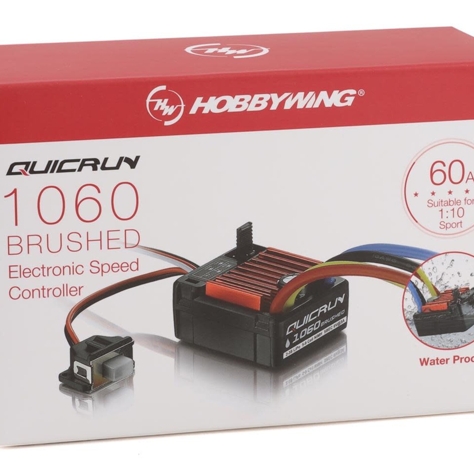 Hobbywing Hobbywing Quicrun 1060 Brushed ESC (1/10)