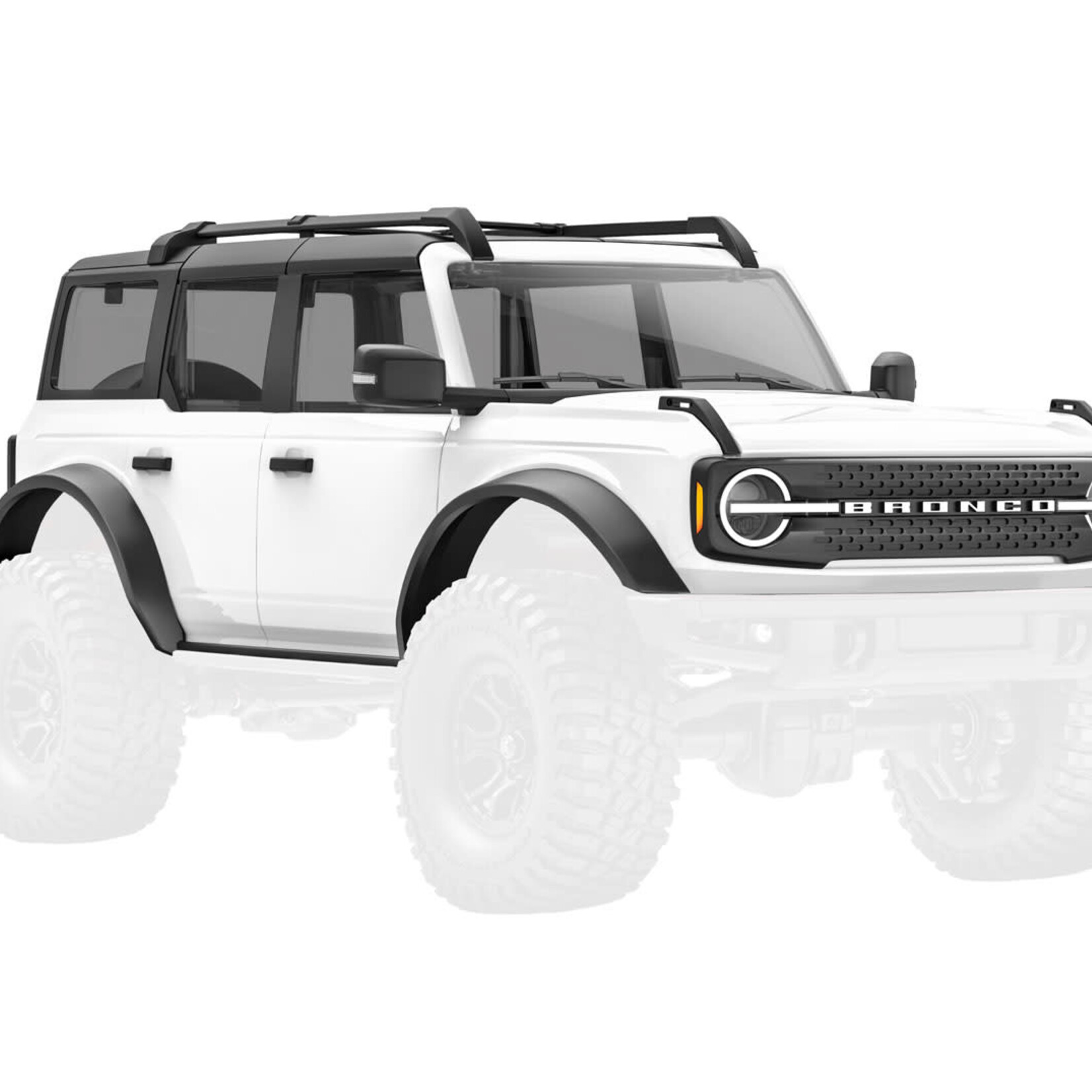 Traxxas Traxxas 9711-WHT BODY 1/18 BRONCO WHITE