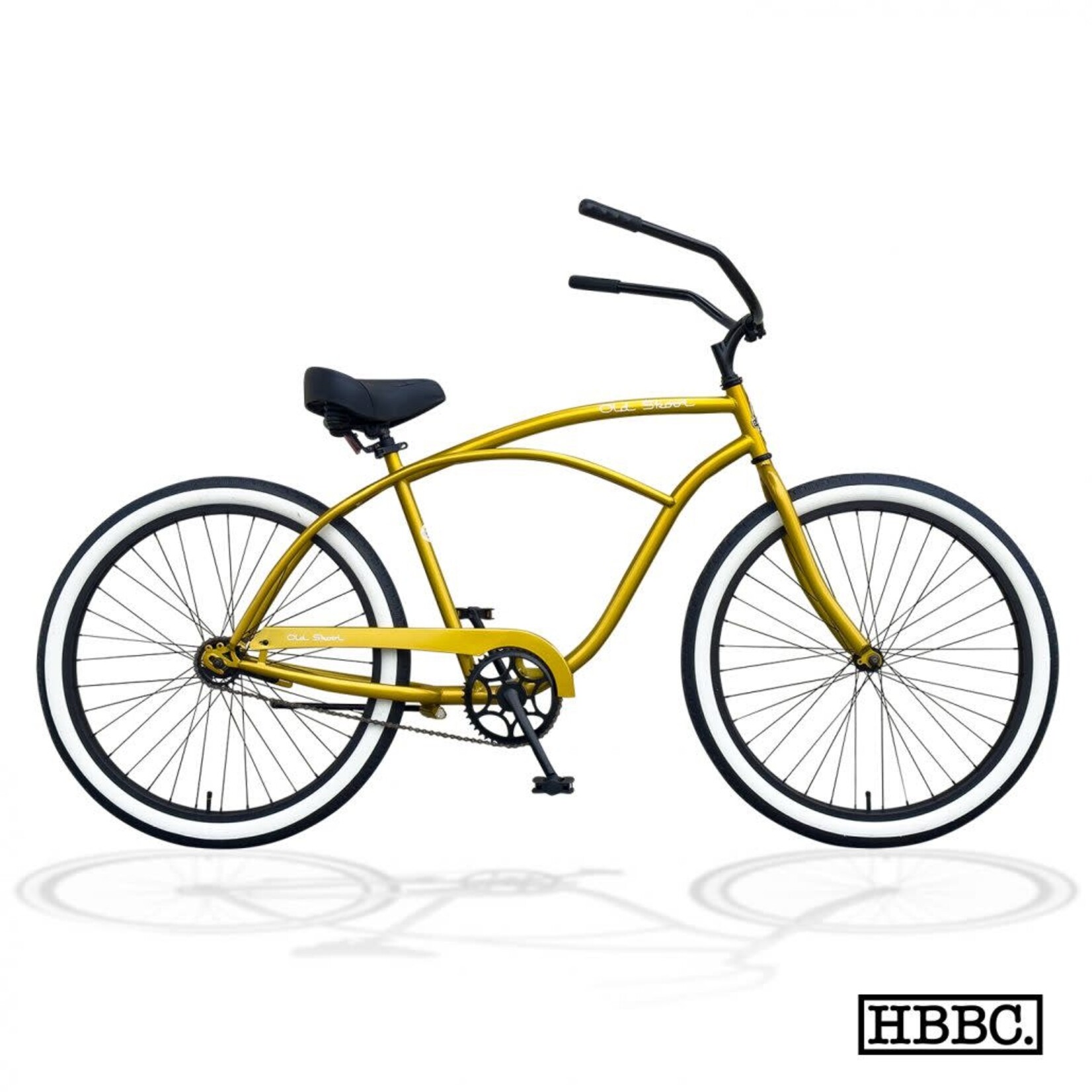 Huntington Beach Bicycle Company HBBC Old Skool Mens 1spd-Metallic Gold
