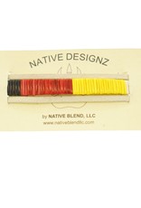 Native Designz Quill-Birch-Leather Medicine Wheel Bracelet
