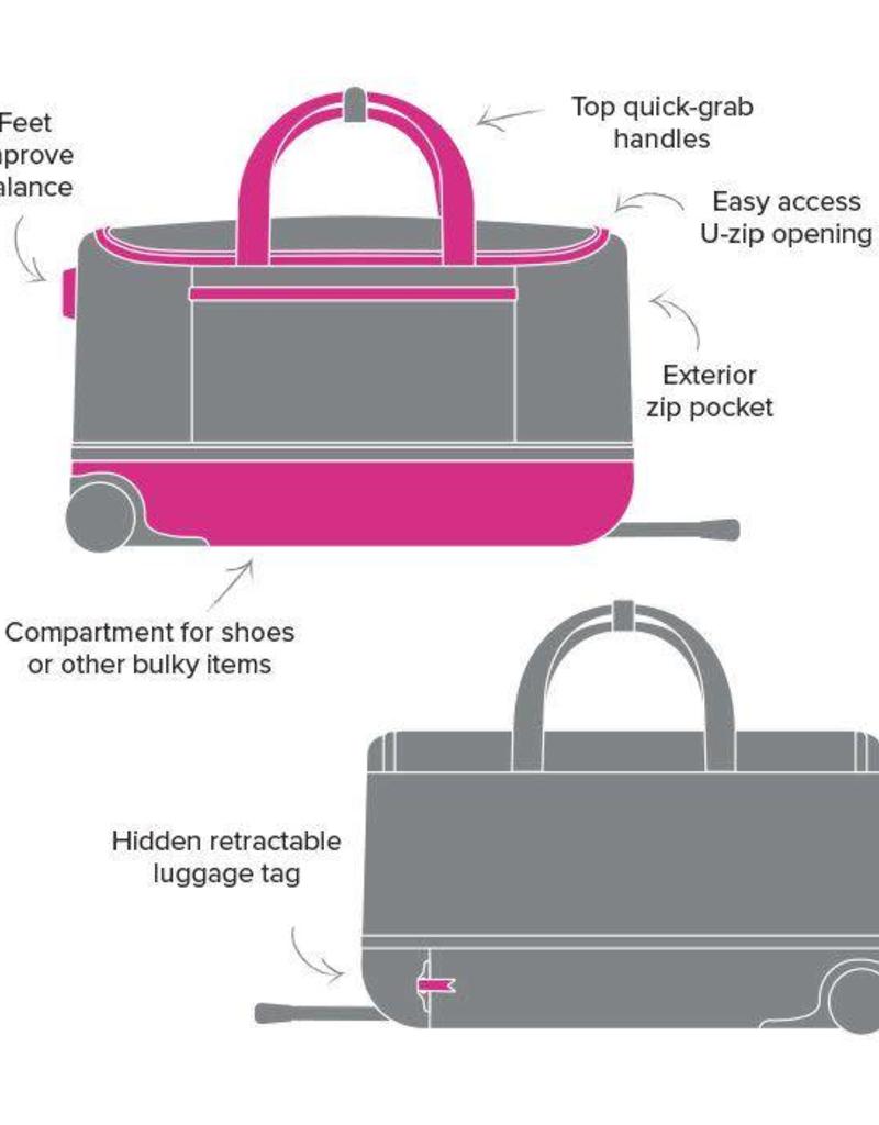 lighten up foldable rolling duffel