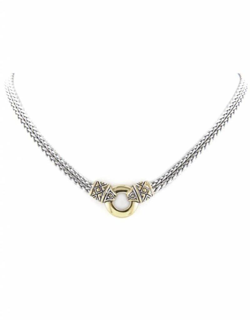 N2801 A000 Antiqua Gl Dome Dbl Strn Antq Neck Prot Gifts