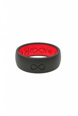 GROOVELIFE SILICONE ORIGINAL RING MIDNIGHT BLACK/RASPBERRY RED