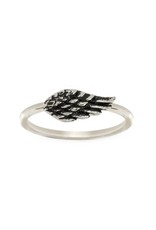 LUCA AND DANNI RG104S7 ANGEL WING RING SILVER SIZE7